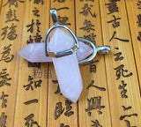 Natural Gemstone Hexagonal Point Reiki Chakra Healing Pendant For Necklace