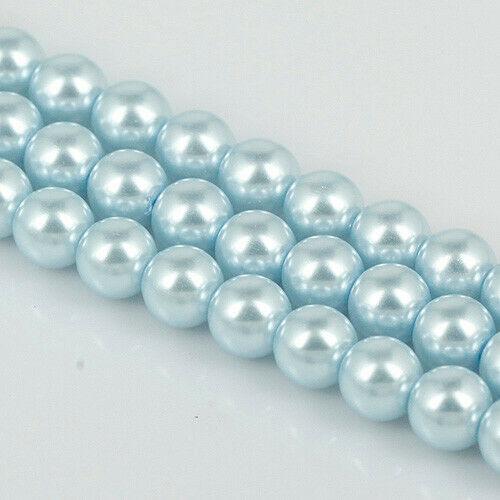 10pcs lot round shaped 10mm lacquered glass spacer beads EF1153