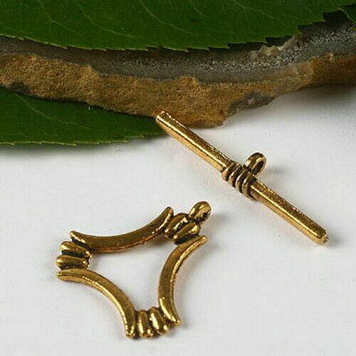 10sets DARK GOLD color 2sided Triangle 18mm toggle clasp H2892