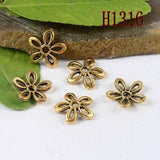 Pick 3-colors  crafted hollow flower bead cap findings  jewery making