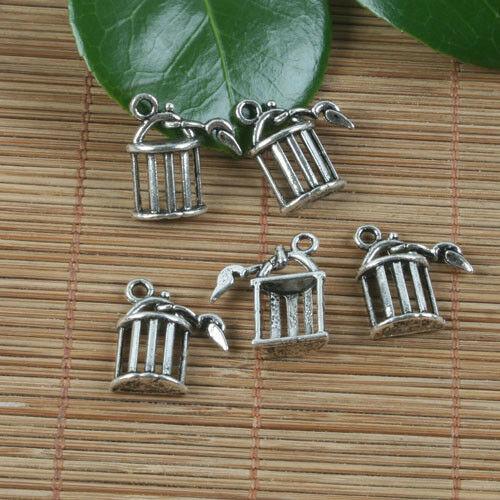 8pcs Tibetan silver cage design pendant h2536