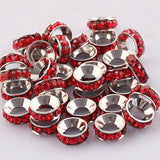 PICK !Multi-styles Crystals European Big Hole Spacer Beads DIY making bracelet