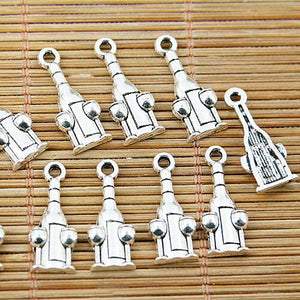 30pcs Tibetan silver cup and wine bottle design charms EF1627