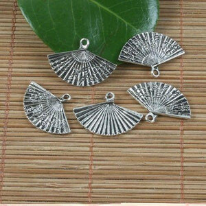 10pcs Tibetan silver fan design pendant h0109