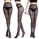 Sexy Jacquard/fishing Mesh Hollow Slim Pantyhose Socks Stockings open-crotched
