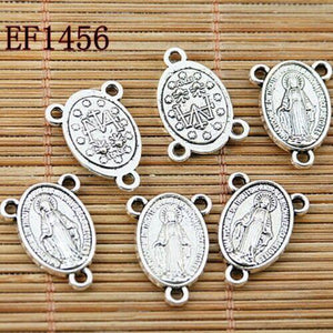 Italy Catholicism religious connector 4colors to Pick for making jewery bracelet