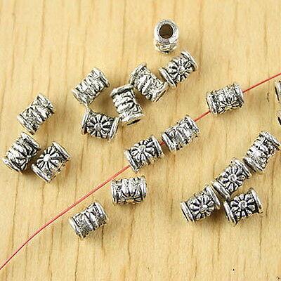 75pcs Tibetan silver tube spacer beads h2599