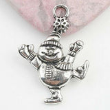 Tibetan Silver color snowman  design charms 10pcs EF0037