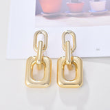 Fashion Jewelry Stud Earring chain shape geometric Earring Big Earring