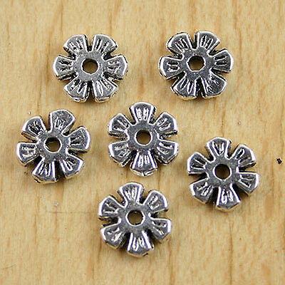 25pcs Tibetan silver flower spacer beads h0066