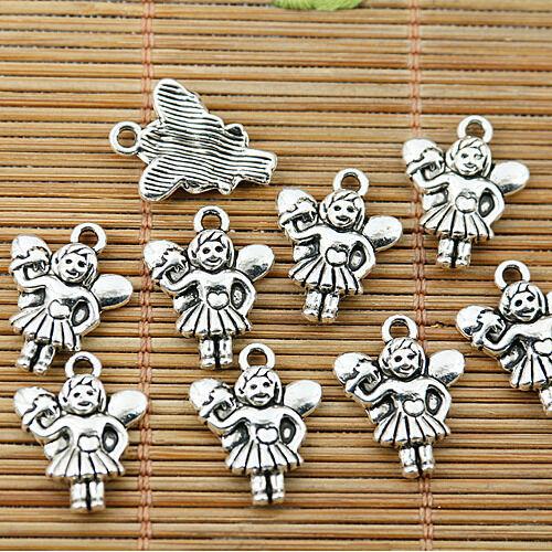 16pcs Tibetan silver beautiful angel charms EF1812