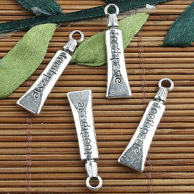 Tibetan Silver color 2sided toothpaste charms 20pcs EF0089