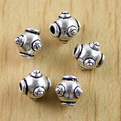 25pcs Tibetan Silver Barrel Beads Spacers H0494