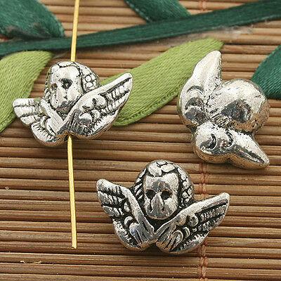 5pcs dark silver tone angel charms h3276