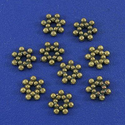 1200pcs bronze tone  daisy spacer bead h3008