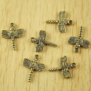 16pcs antiqued Gold color Dragonfly design charms 20x16mm H2213