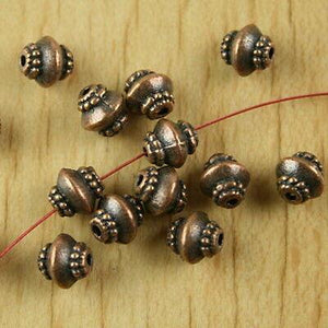 30pcs copper-tone pulley spacer beads H2194