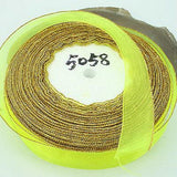 1roll 50 Yards gold-edge Sheer Organza Ribbon,20mm Wide assorted free ship