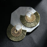 Fashion Bohemian Earrings Hook Tassel Fringe Boho Dangle Earrings Jewelry 1 Pair