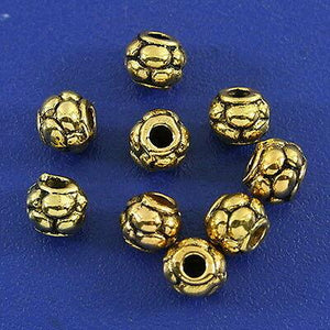 40pcs dark gold tone pumpkin spacer bead h3010