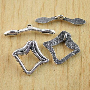 10sets Tibetan Silver Open Mouth Toggle Clasp H0530