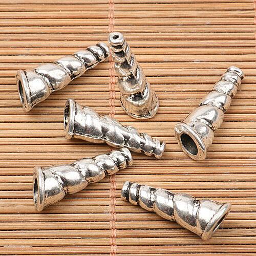 10pcs tibetan silver color shell design bead EF2566