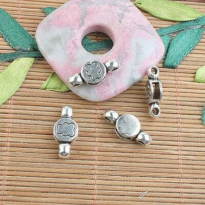 14pcs Tibetan silver color pattern connector findings h0756