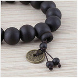 8MM Wood Beads Tibet Buddhist Prayer Bracelet Mala x1 ML300