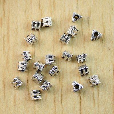200pcs tibetan silver 3-sided  spacer beads h0941