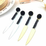 Fashion Jewelry Stud Earring Mirror knife acrylic Earring