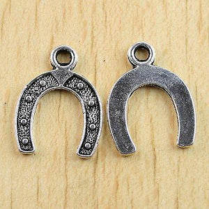 12pcs Tibetan Silver U shape Charm pendants H0747