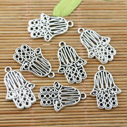 10pcs Tibetan silver nice design palm charms EF1848