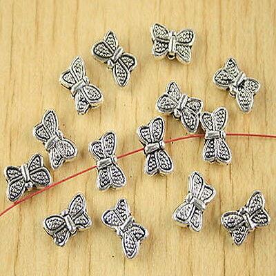 40pcs Tibetan silver butterfly spacer beads H2703