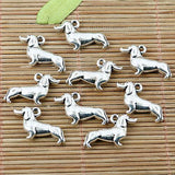 20pcs 20*13mm Tibetan silver nice dog charms EF1690