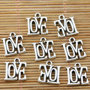 20pcs tibetan silver tone LOVE charms EF1545