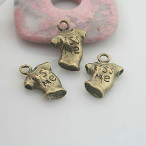 10pcs antiqued bronze color T-shirt design pendant charm G1839