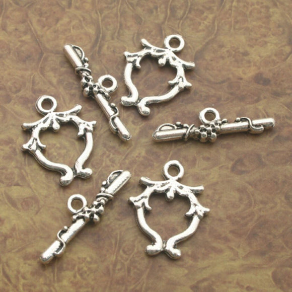 8sets Tibetan Silver jewelry toggle clasps X0207