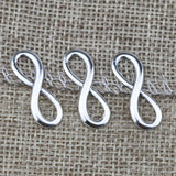 50 PCS/Lot 8.3mm*23.6mm Antique Silver plated Or Antique Bronze Diy Handmade Infinity Symbol Pendant Charms Lot