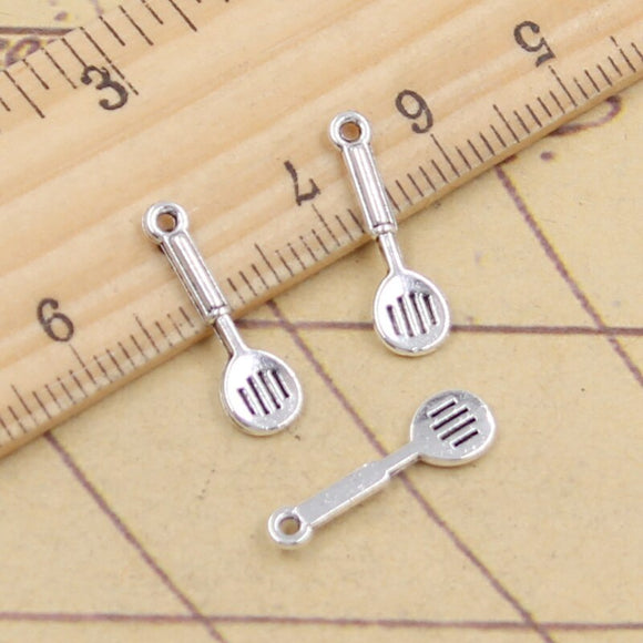 50pcs Charms Kitchen Cooking Spatula 18x5mm Tibetan Silver Color Pendants Antique Jewelry Making DIY Handmade Craft EF3757
