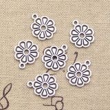 50pcs Charms Limon Orange 17x14mm Antique Silver Color Pendants DIY Crafts Making Findings Handmade Tibetan Jewelry