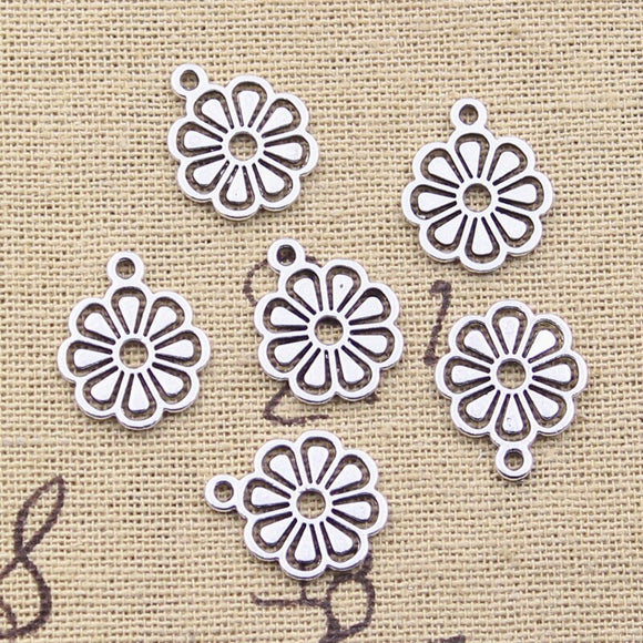 50pcs Charms Limon Orange 17x14mm Antique Silver Color Pendants DIY Crafts Making Findings Handmade Tibetan Jewelry