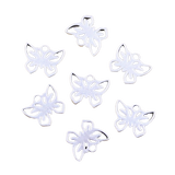 50pcs Charms Lovely Butterfly 10x12mm Antique Silver Color Pendants EF3632