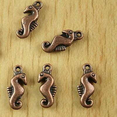 25pcs copper-tone sea horse charms h2170