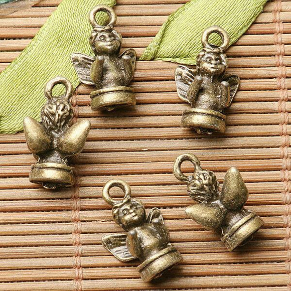20pcs antiqued bronze  color cherub design charms  EF2641