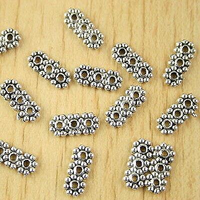 60pcs Tibetan silver 3 in 1 spacer beads H2793