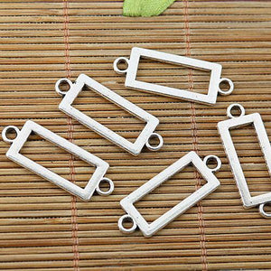 16pcs Tibetan silver 2holes rectangle connectors EF1800