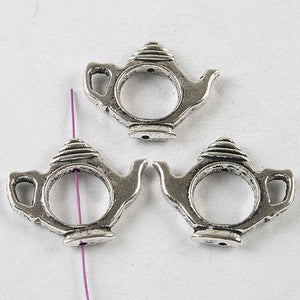 10pcs dark silver tone Teapot spacer beads h3763