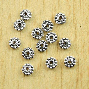 200pcs Tibetan Silver Daisy Spacer beads H0558
