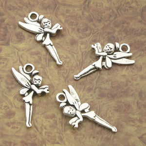 20pcs Tibetan Silver cute angel charm pendants X0056