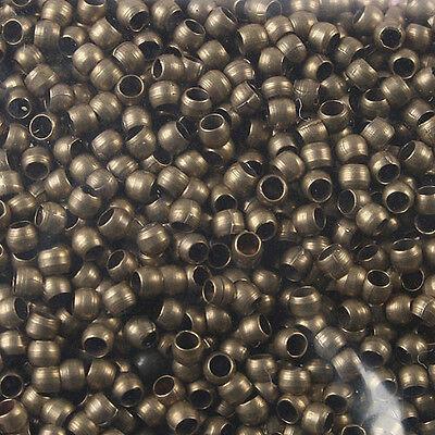 1000Pcs bronze tone 2mm round spacer beads findings h0285